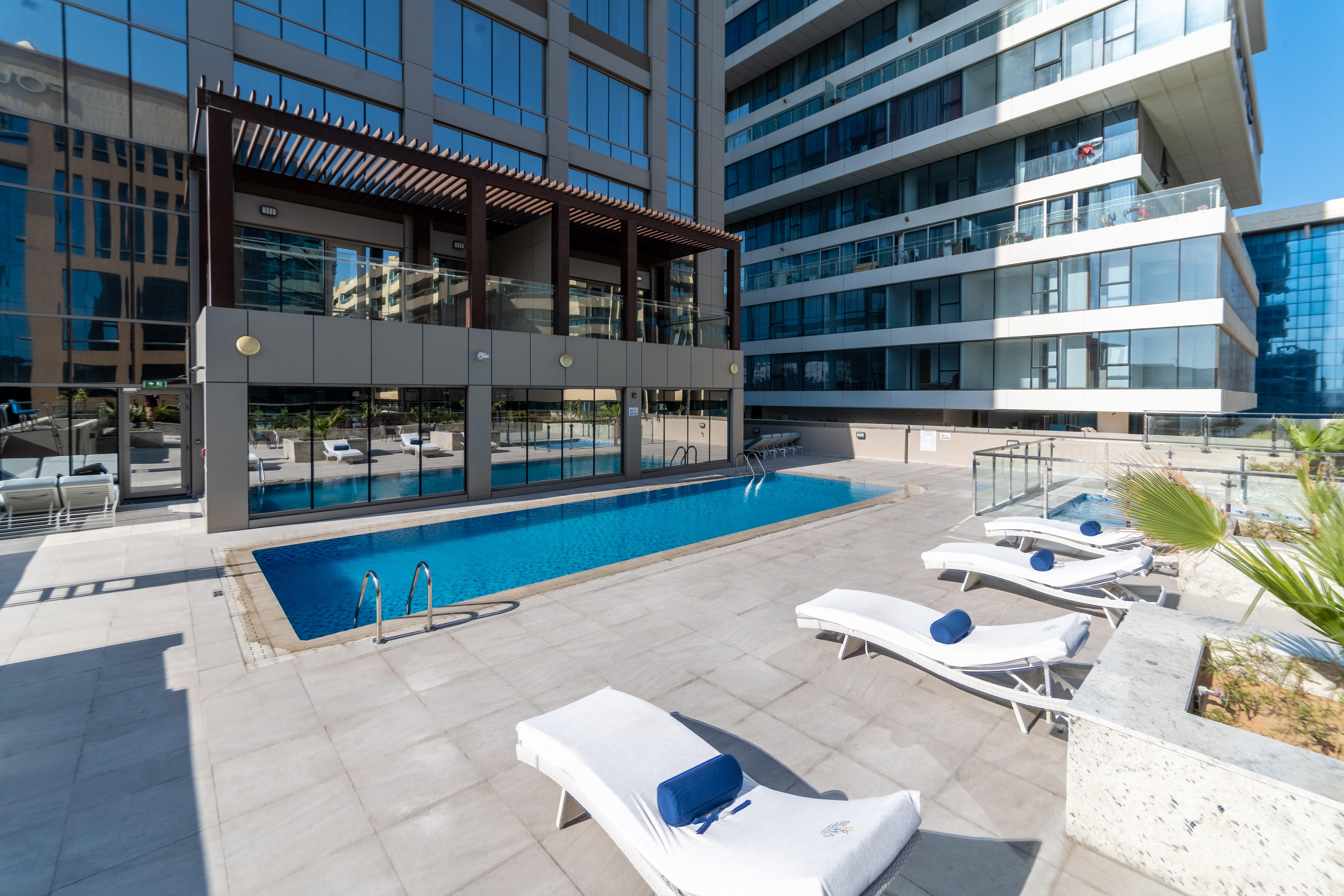 Suha Mina Rashid Hotel Apartments Dubai Exterior foto